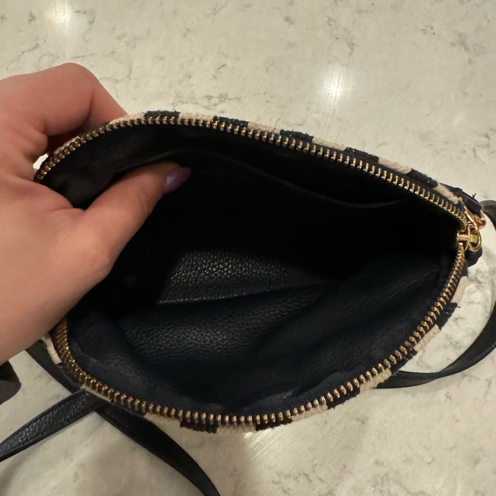 Ralph Lauren cream and navy shoulder bag with adjustable leather strap - Picture 8 of 16